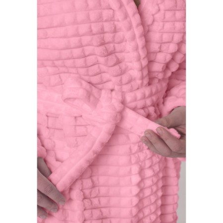 Women's robe, size 52, pink color-4