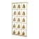 Decor wall metal "bells" 15 bells gold 97x50.5x10 cm