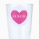A set of plastic glasses for champagne "Love", 150 ml