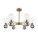 Freya FR5394CL-12BS Bony, 660x660x410 mm ceiling lamp, G9, 12x25W, brass color