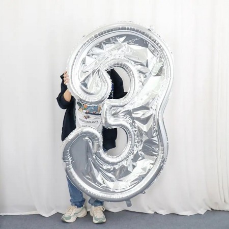 Foil ball 65 “number 3”, a frame for aeromosics, in ind. UP.-1