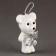 A toy of foam "White Bear" with a bell, 10 cm