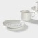 Set of Porcelain Magistro Basic Bistro, 4 objects: 2 cups 200 ml, 2 saucers d = 15 cm, white color