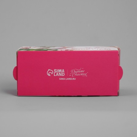 Box for Makarun, confectionery packaging "The most wonderful tulip", 12 x 5.5 x 5.5 cm-3