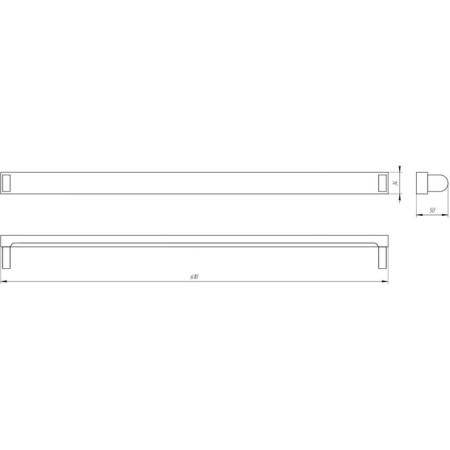 Lamp era SPO-801, 610x34x50 mm, IP20, 20W
