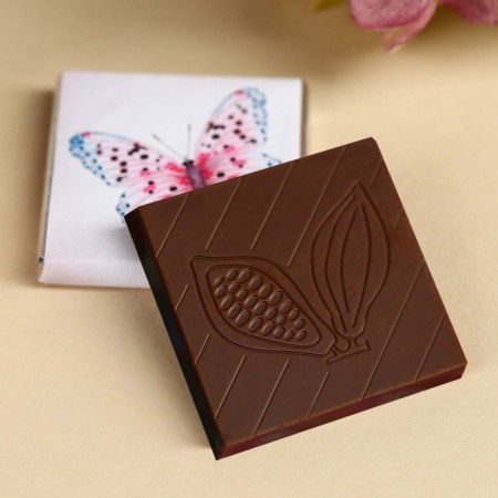 Milk chocolate "From March 8" in a postcard, 5 g.-1