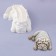 Mold "dog", silicone, 9.5 × 7 × 3.2 cm, white color