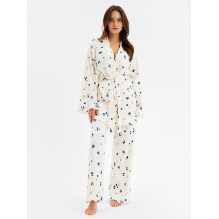 Пижама женская (рубашка и брюки) KAFTAN Blueberry р.52-54-3