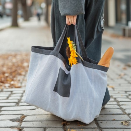 Bag from flax Bilateral SL Home "Linear Bag" 67x35cm, 50%of lons, 50%HL, 180g/m2-1