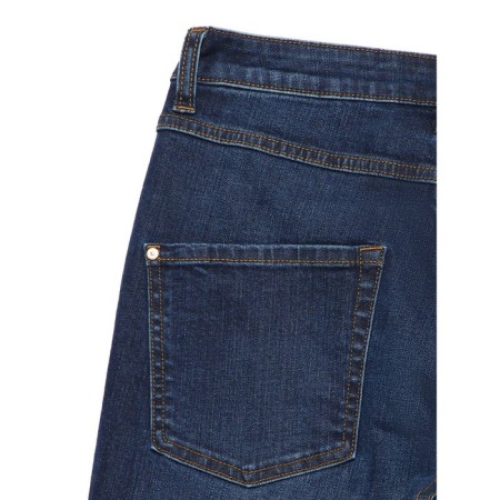 Women's jeans with a high landing CONTE Elegant Straight, size M, color Washed Indigo-4