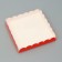 Box for cookies, red, 18 x 18 x 3 cm