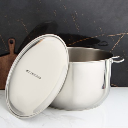 Cloudy pan "Profi", 40 l, d = 45 cm, capsule bottom, metal cover-1