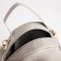 Women's backpack-Mini of artificial leather with lightning, 1 pocket, color gray color