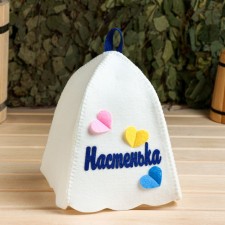 Bath cap with an application 