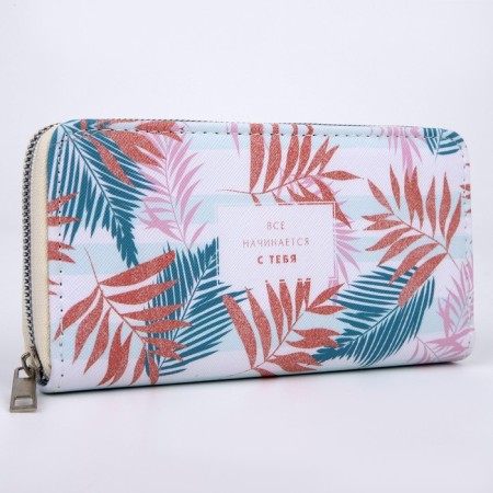 Women's wallet, lightning department, white color-1