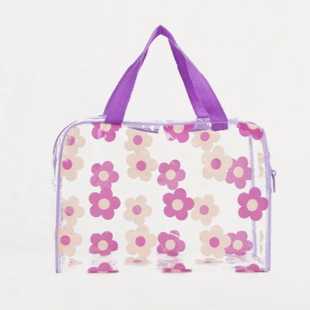 Lightning cosmetic bag, purple color-1