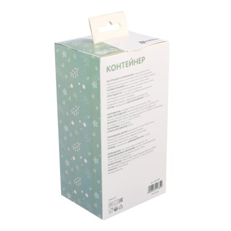 Container for storage of baby food "Owl", color mix-4