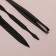 Manicure set, 6 items, in case, black/red color
