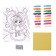 Set for creativity. Shining fresco "Cool girl"