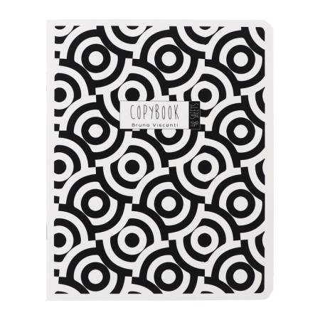 Notebook of 48 sheets in the Black & White.new cage, covered cartoon, lamination "Soft-Tach", mix-7