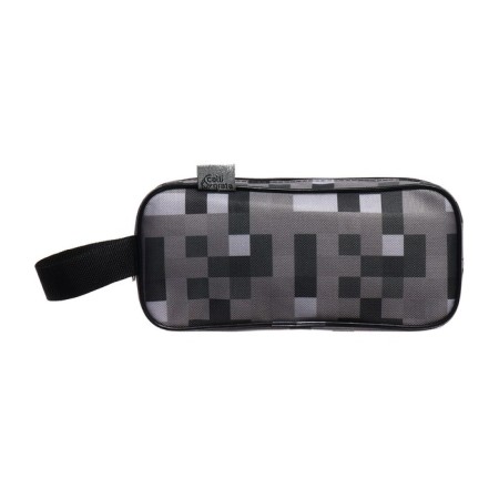 Penal soft 2 compartments, 100 x 200 x 70 mm, voluminous, "pixel world"-2