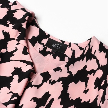 Women's dress with oxen mist, size 48, pink-6
