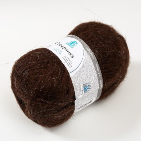 Yarn "northerner" 30% wool, 5% recent. wool, 65% acrylic 150m/100g (063 chocolate)-8