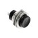 Switch-Knopka, 250 V, 2 A, On-OFF, 2C, D = 16.2 mm, without fixation, metal, black