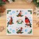 Set of stickers on the windows "New Year" bullfinch, 36 x 36 cm