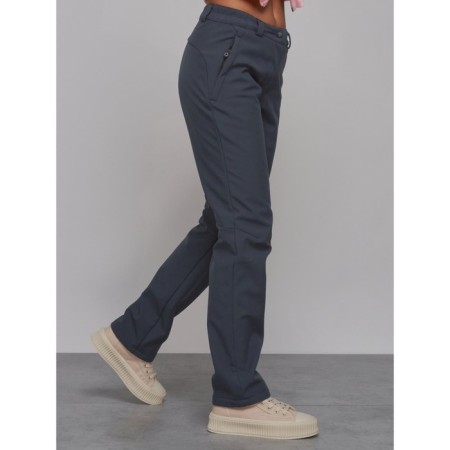Sports female trousers, size 50, dark gray color-7