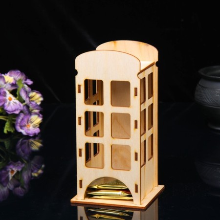 Tea house "Telephone booth", 20 × 10 × 10 cm