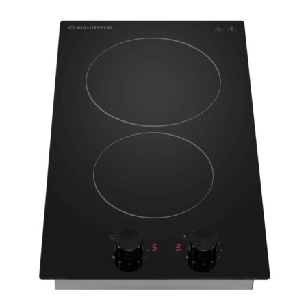 Hon surface Maunfeld CVCE292PBK2, electric, 2 burners, black-1