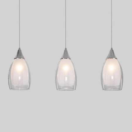 Suspended lamp with glass ceiling Cosmic, 15W, E14, 62x12 cm