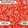 Confectionery sprinkling with the soft center "Bead": orange, red, silver, 500 g