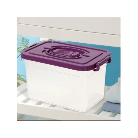 Container for storage with a lid, 6.5 l, the color is purple-4