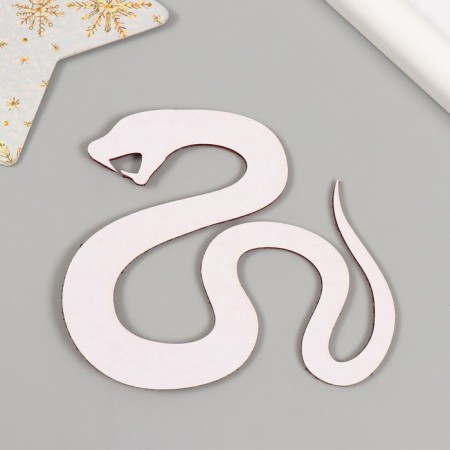 Adhesive -based decor "snake" foam glitter 8x9 cm red-2