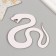 Adhesive -based decor "snake" foam glitter 8x9 cm red