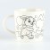 New Year's set for creativity. Mug for coloring "New Year! Bunny "with a soft toy, 300 ml