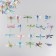 Stickers for creativity PLC PVC "Dragonfly" set 40 pcs 9x10.5 cm