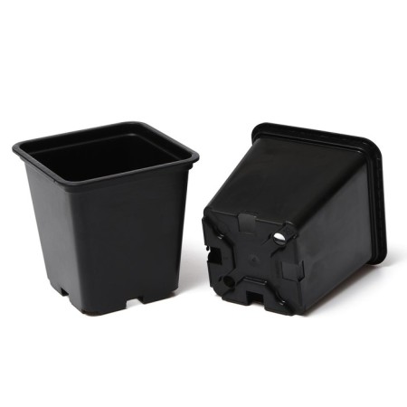 Pot for seedlings, 1 l, d = 11 cm, h = 12 cm, black-2