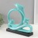 Souvenir Ceramics "Dolphin on the waves" turquoise 7.5x27.5x27 cm