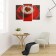 Modular painting on the subframe "Coffee in a red circle" 2CT-25.5*50.5.30.5*60cm, 60x100 cm
