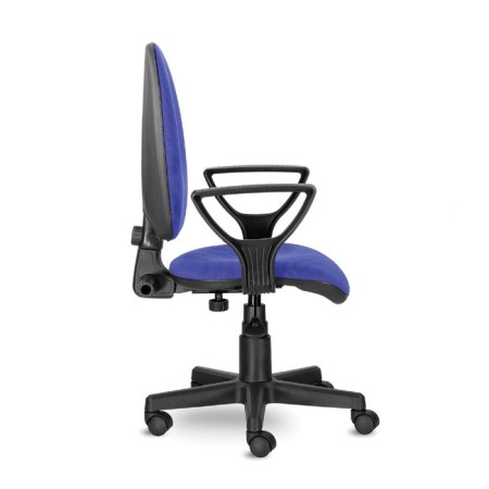 Armchair Brabix Prestige Ergo MG-311, adjustable ergonomic back, fabric, black and blue-1