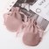 Velvet bag "classics" round, 9 × 11 cm, dusty pink color