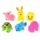A set of rubber toys for the bath "Babies", 6 pcs, with a squeak, crumb I