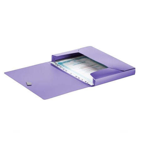 A4 elastic band, 800 μm, Calligrata Top "Mistral", Korex 40 mm, up to 300 sheets, lilac metallic-2