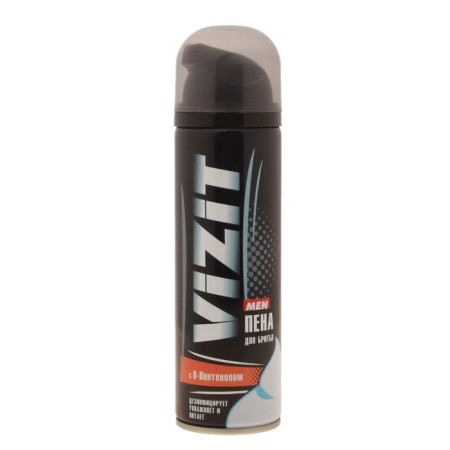 Vizit shaving foam with D-panthenol, 225 ml