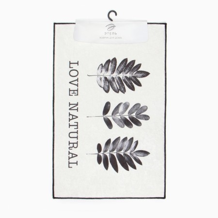 Bathroom mat Ethel Natural Print 50x80 cm, 100% p/e, velor-4