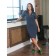 Women's dress "Fish", size 46, gray color