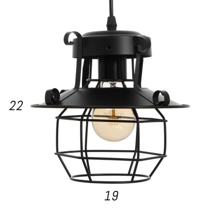 Lamp Bayerlux 69950/1 E27 40W Black 22x22x22-122 cm-3